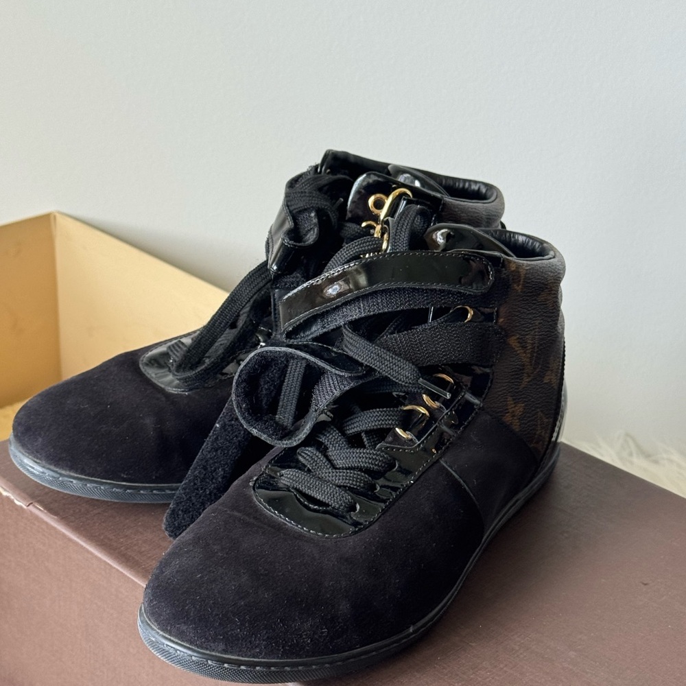 Louis Vuitton Black and Brown Sneakers